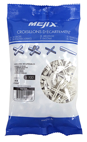 180109 - Eco recoverable spacers 4 mm x 100 pcs