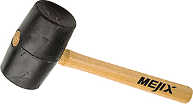 180208 - Maillet caoutchouc noir 310 mm diam. 60 mm