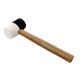 180209 - Maillet caoutchouc noir/blanc ø 51 mm bi-faces