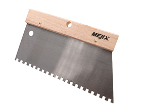 180231 - Peigne à colle manche bois 220 mm U 6 x 6
