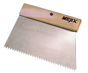 180238 - Peigne à colle manche bois 185 mm U 3x3
