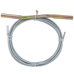 180591 - 410 mm drain auger with sliding crank handle, 10 mm head