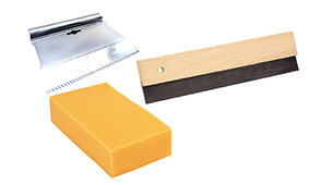 185910 - Kit pose joint : éponge, raclette, peigne V5x5