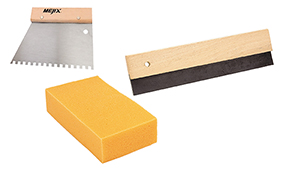 185910 - Joint kit: sponge, V5x5 glue comb, scraper